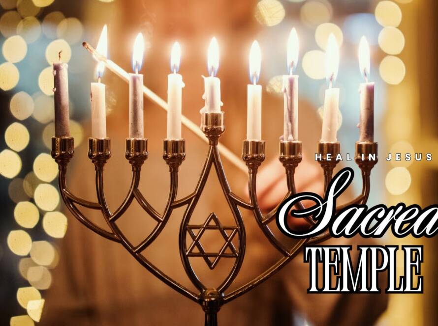 Sacred temple Menorah, the cover for the music album.